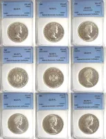 Canada Silver Dollars MS-69PL 5pk